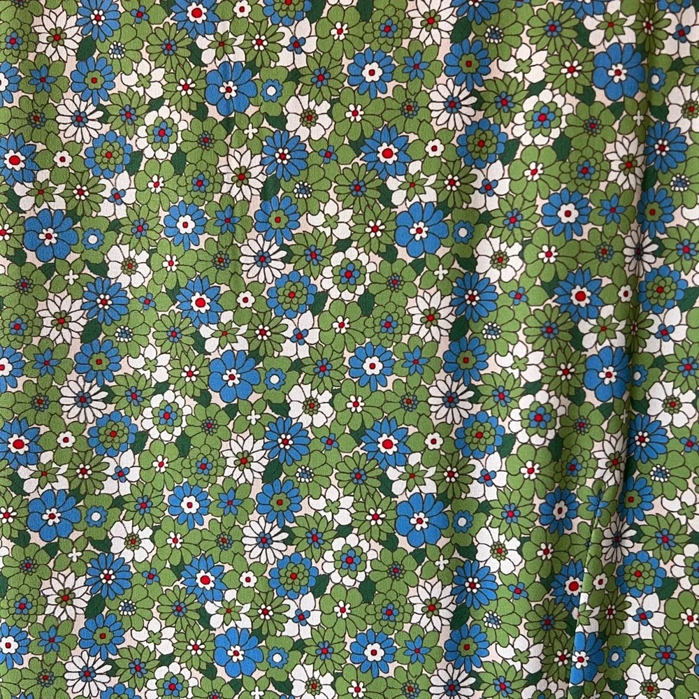 Tory Burch Green and Blue Floral Golf Dress - Picture 5 of 5